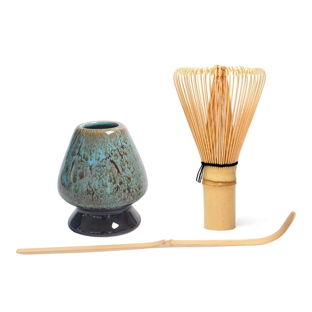 Bamboo matcha whisk set
